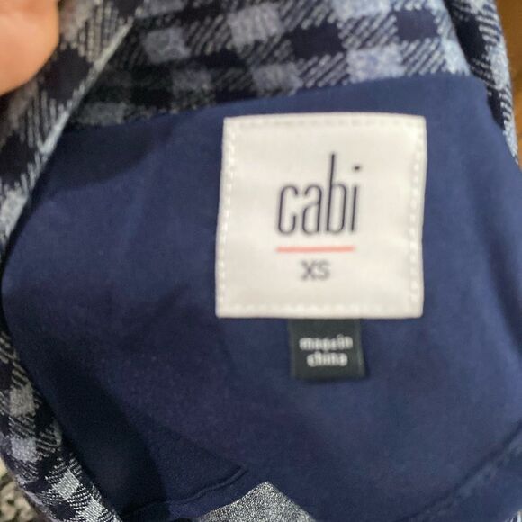 Cabi Checkup Blazer #5848 Navy & Periwinkle blue - Picture 8 of 14